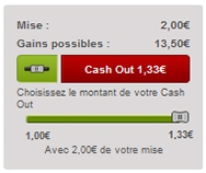 Betclic est d'ailleurs le seul à proposer le cash out partiel