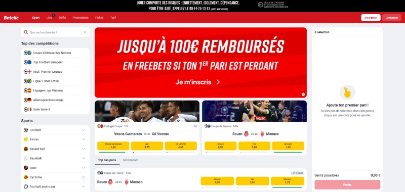 Betclic paris sportifs