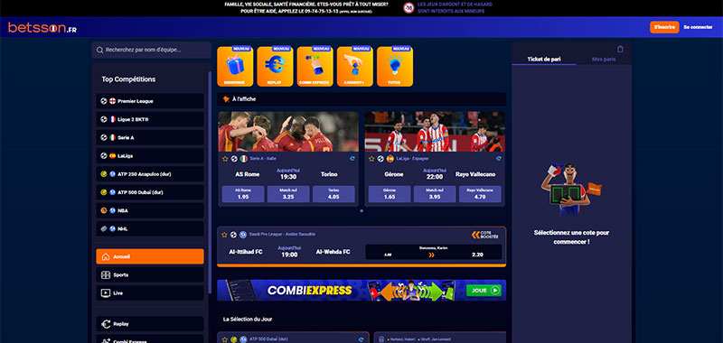 Betsson paris sportifs