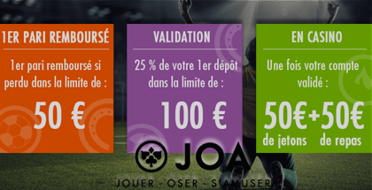 promotions en cours sur le site de joa