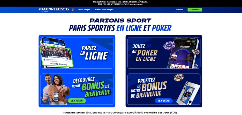 Parions Sport paris sportifs