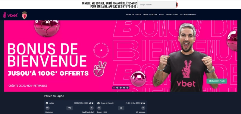 VBET paris sportifs