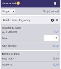 Placer un pari sur le site de paris sportif VBET